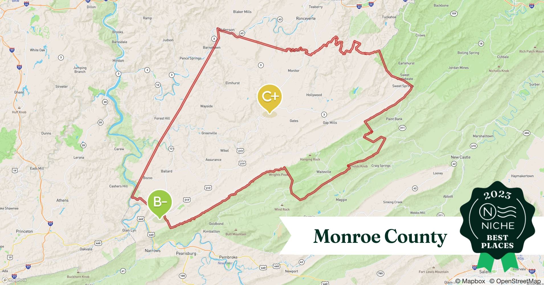 2023 Best Places to Live in Monroe County, WV Niche
