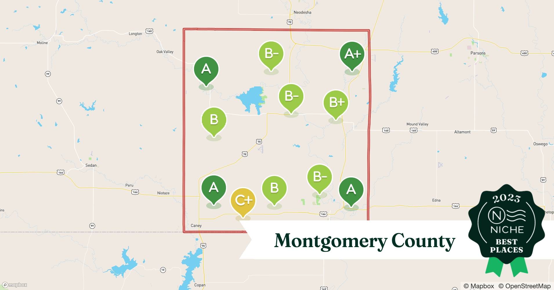2023 Safe Places to Live in Montgomery County, KS Niche
