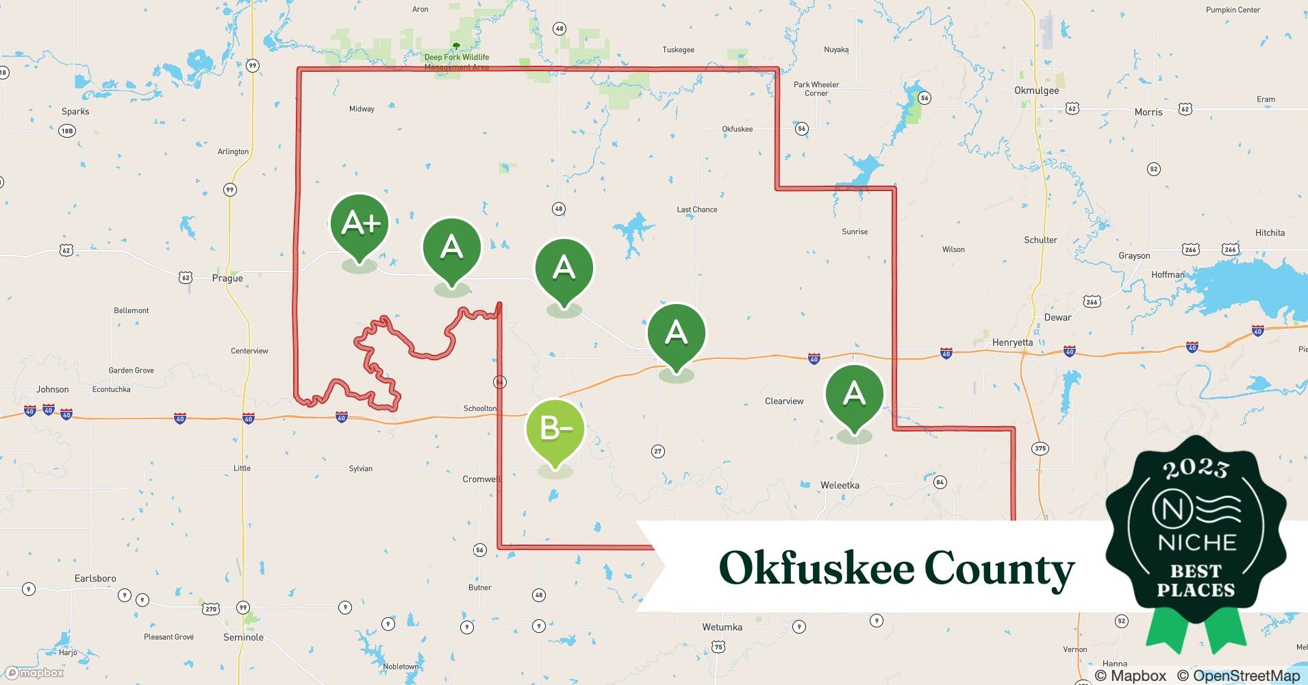 2023 Best Okfuskee County ZIP Codes to Raise a Family Niche