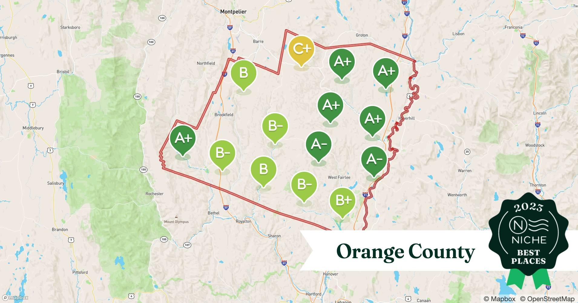 2023 Best Places to Live in Orange County, VT Niche