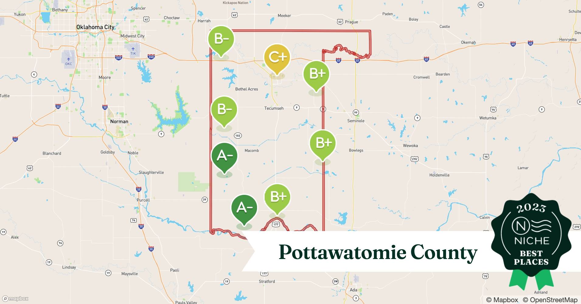 2023 Best Places to Raise a Family in Pottawatomie County, OK Niche