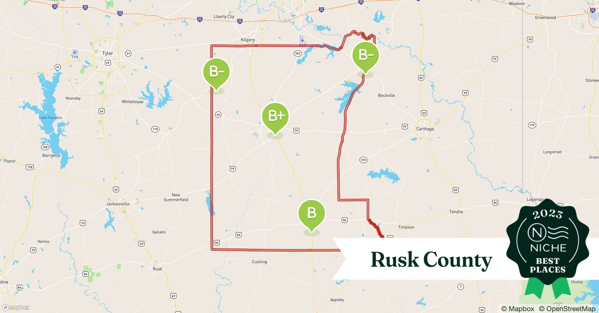 2023 Best Places to Live in Rusk County, TX Niche