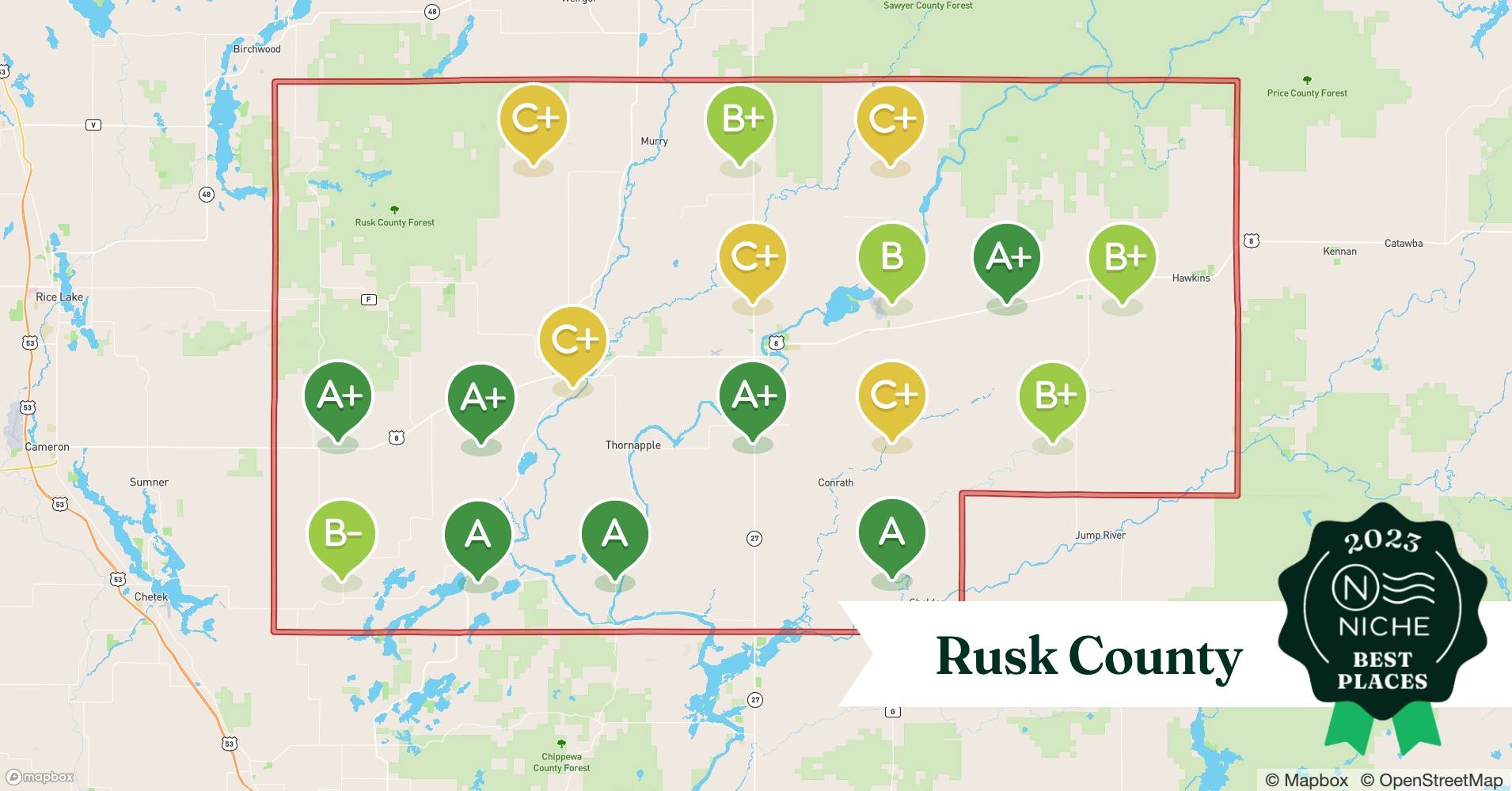 2023 Safe Places to Live in Rusk County, WI Niche