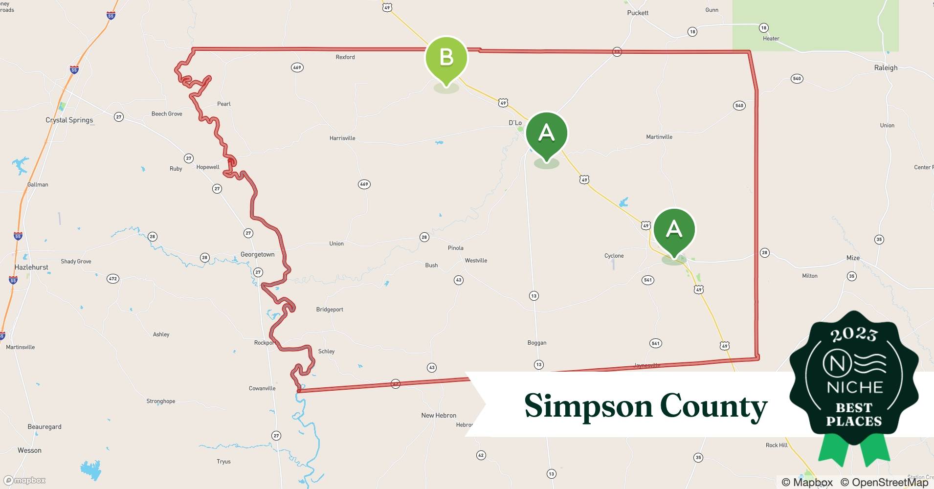 2023 Best Places to Live in Simpson County, MS Niche