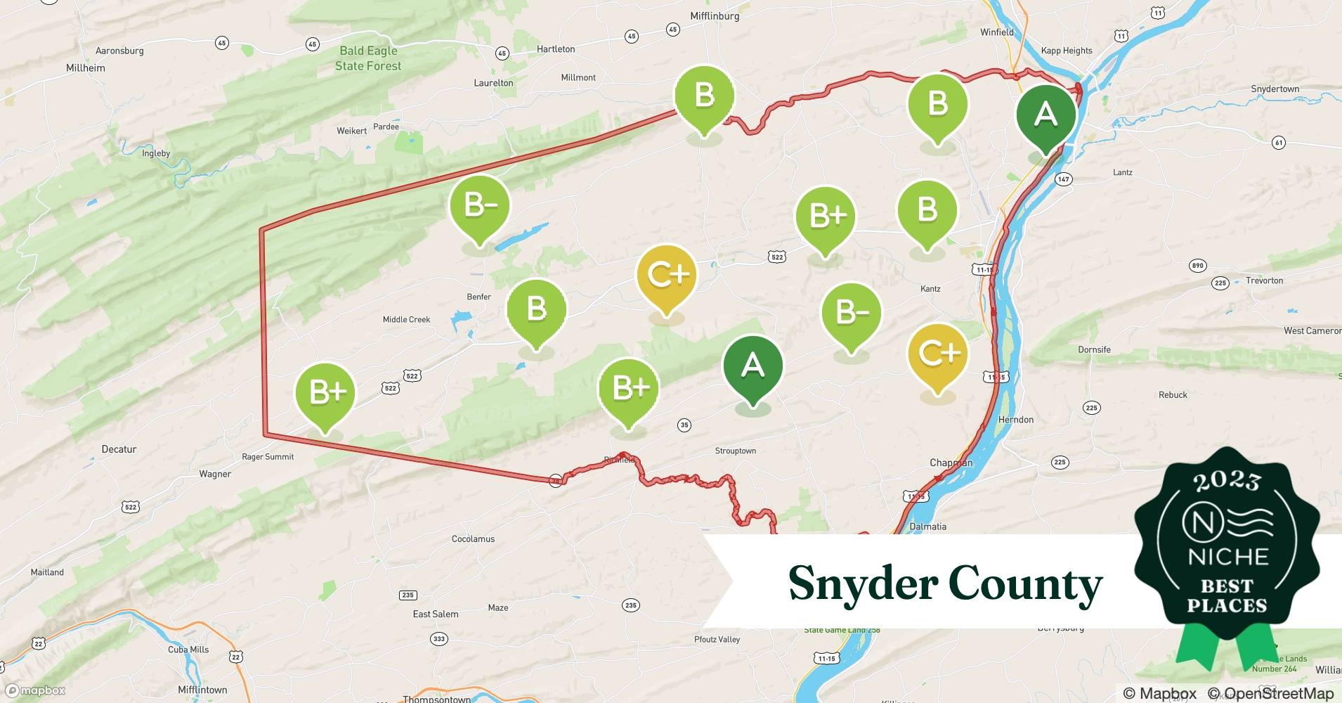 2023 Safe Places to Live in Snyder County, PA Niche