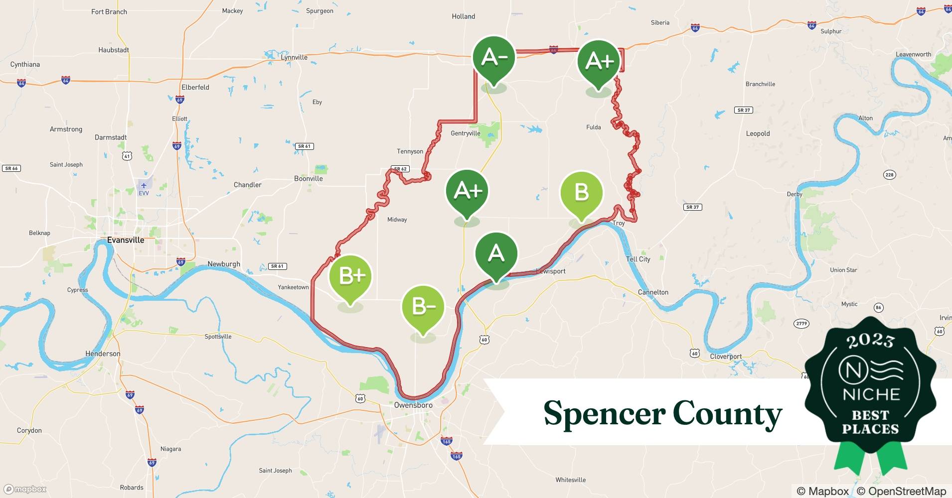2023 Best Spencer County ZIP Codes to Raise a Family Niche