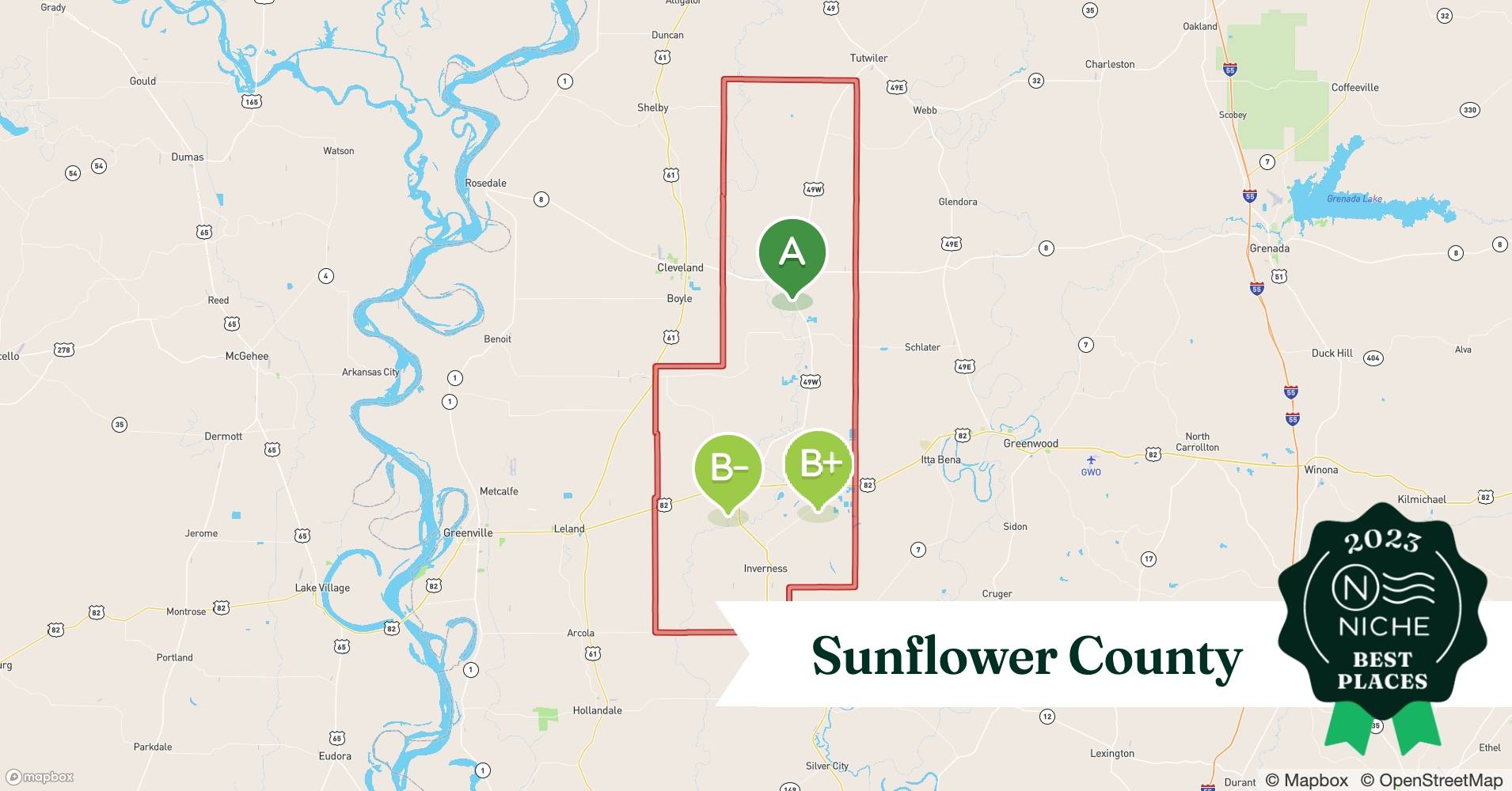 2023 Best Places to Live in Sunflower County, MS Niche