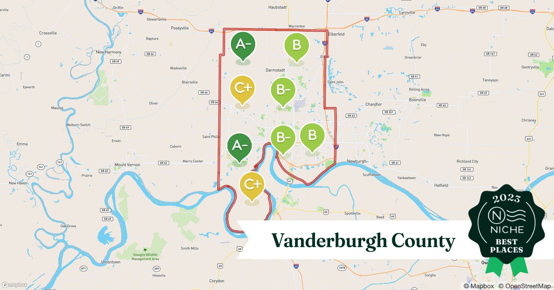 2023 Best Vanderburgh County ZIP Codes to Raise a Family Niche