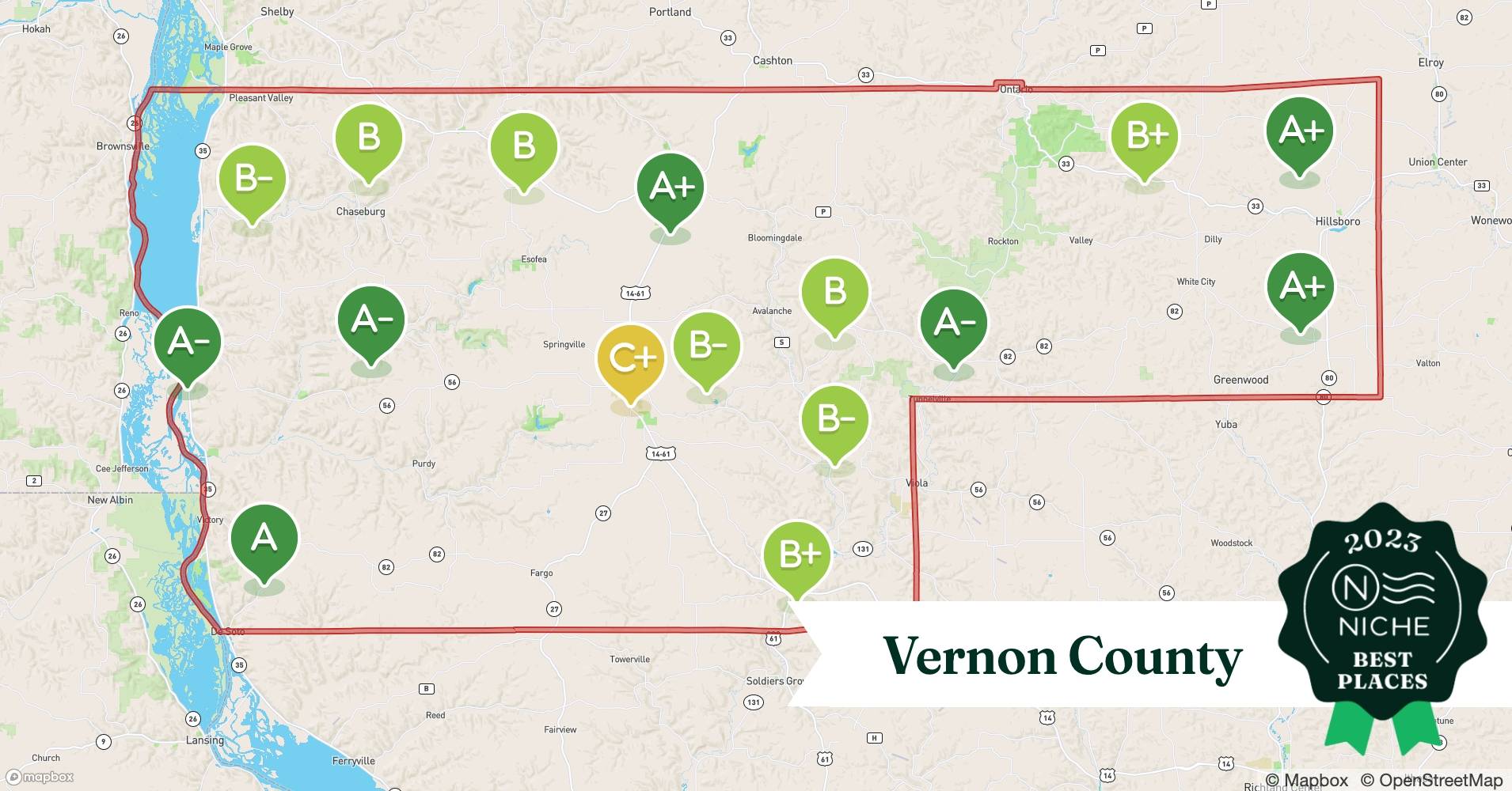 Compare Cost of Living in Vernon County, WI Niche