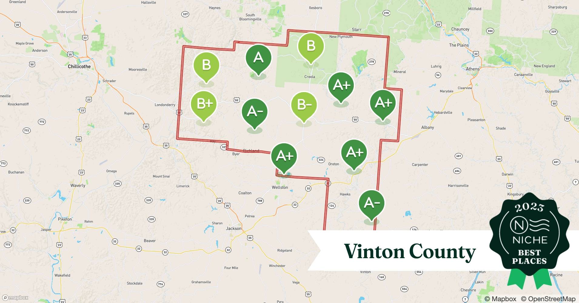 Compare Cost of Living in Vinton County, OH Niche