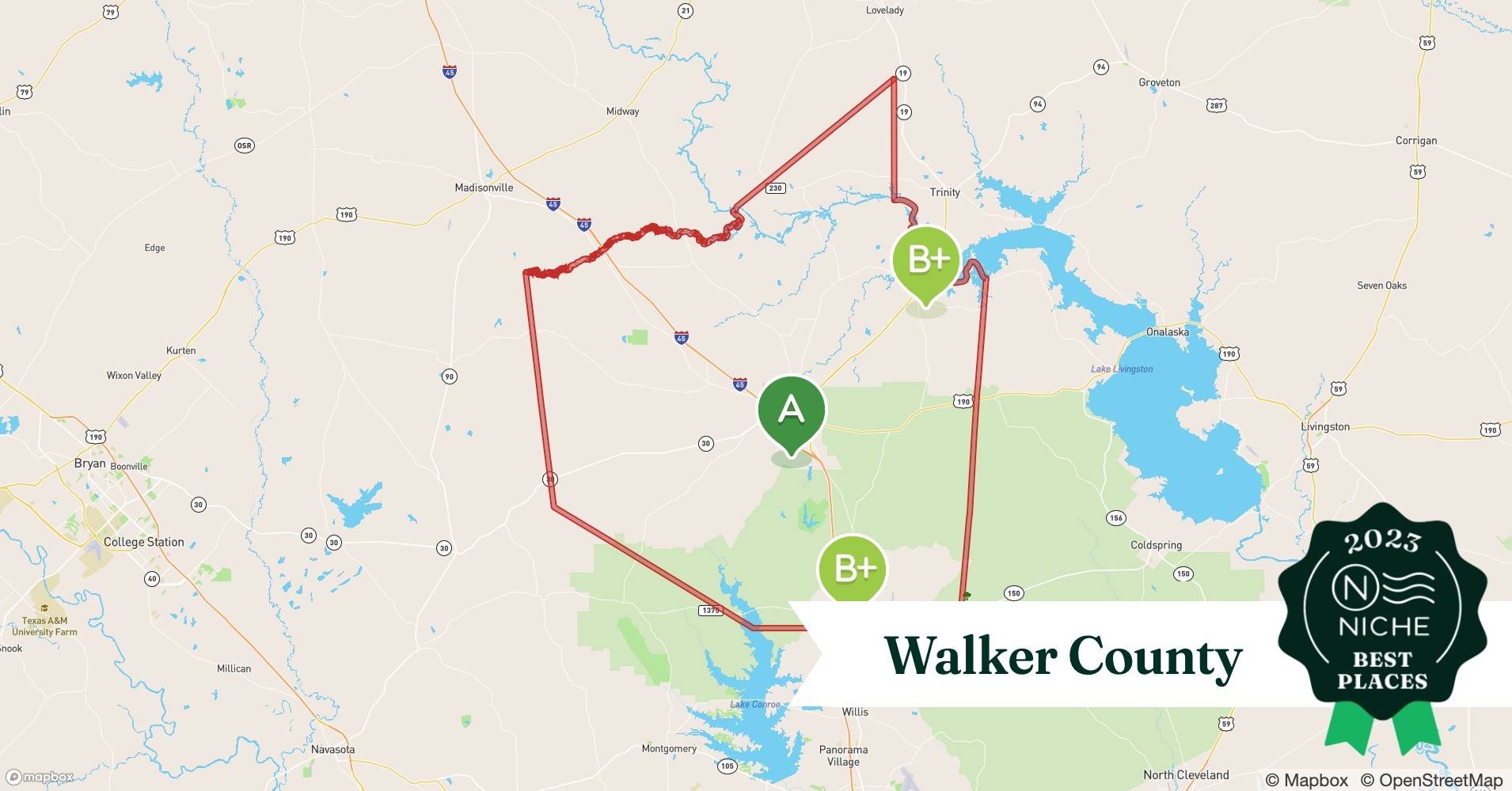 2023 Best Places to Live in Walker County, TX Niche