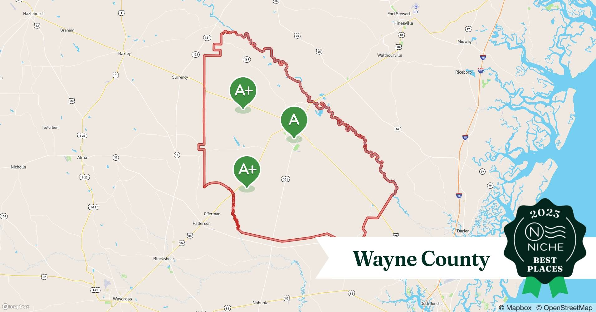 2023 Best Places to Live in Wayne County, GA Niche