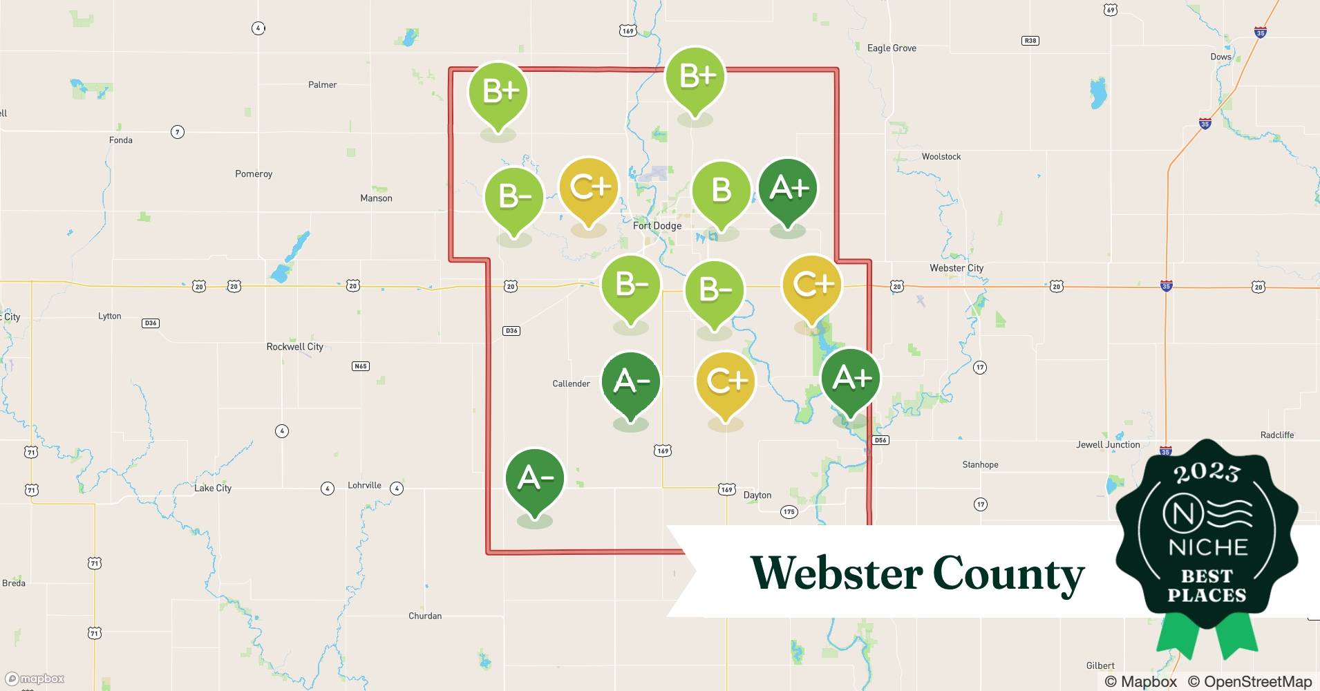 Compare Cost of Living in Webster County, IA Niche