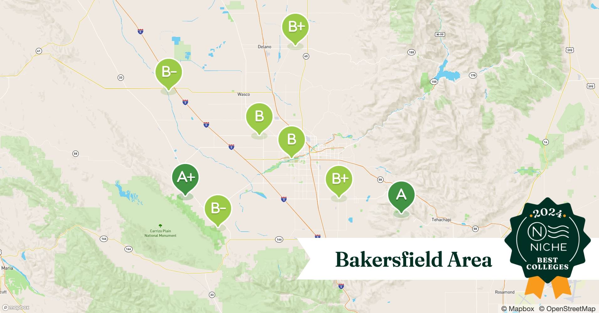 2024 Colleges with the Best Location in the Bakersfield Area Niche