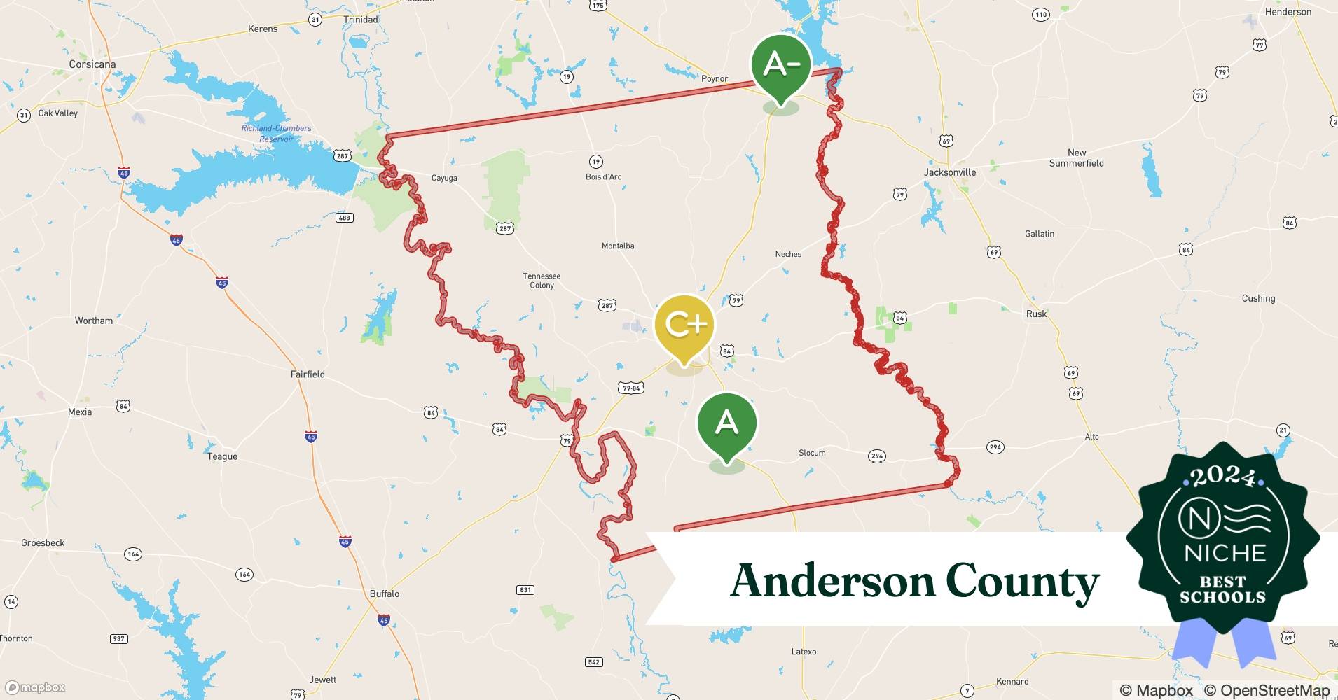 School Districts in Anderson County, TX Niche