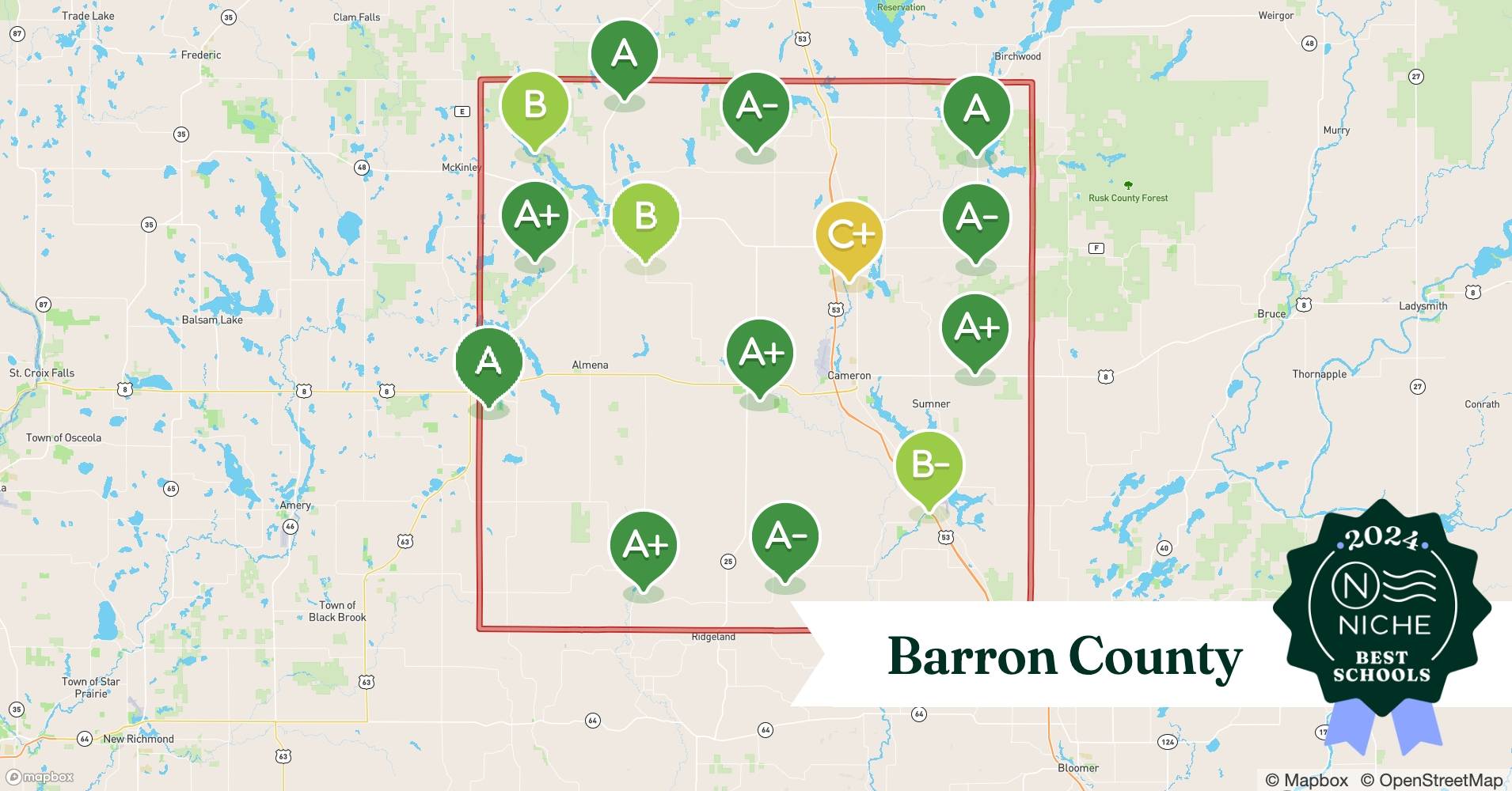School Districts in Barron County, WI Niche