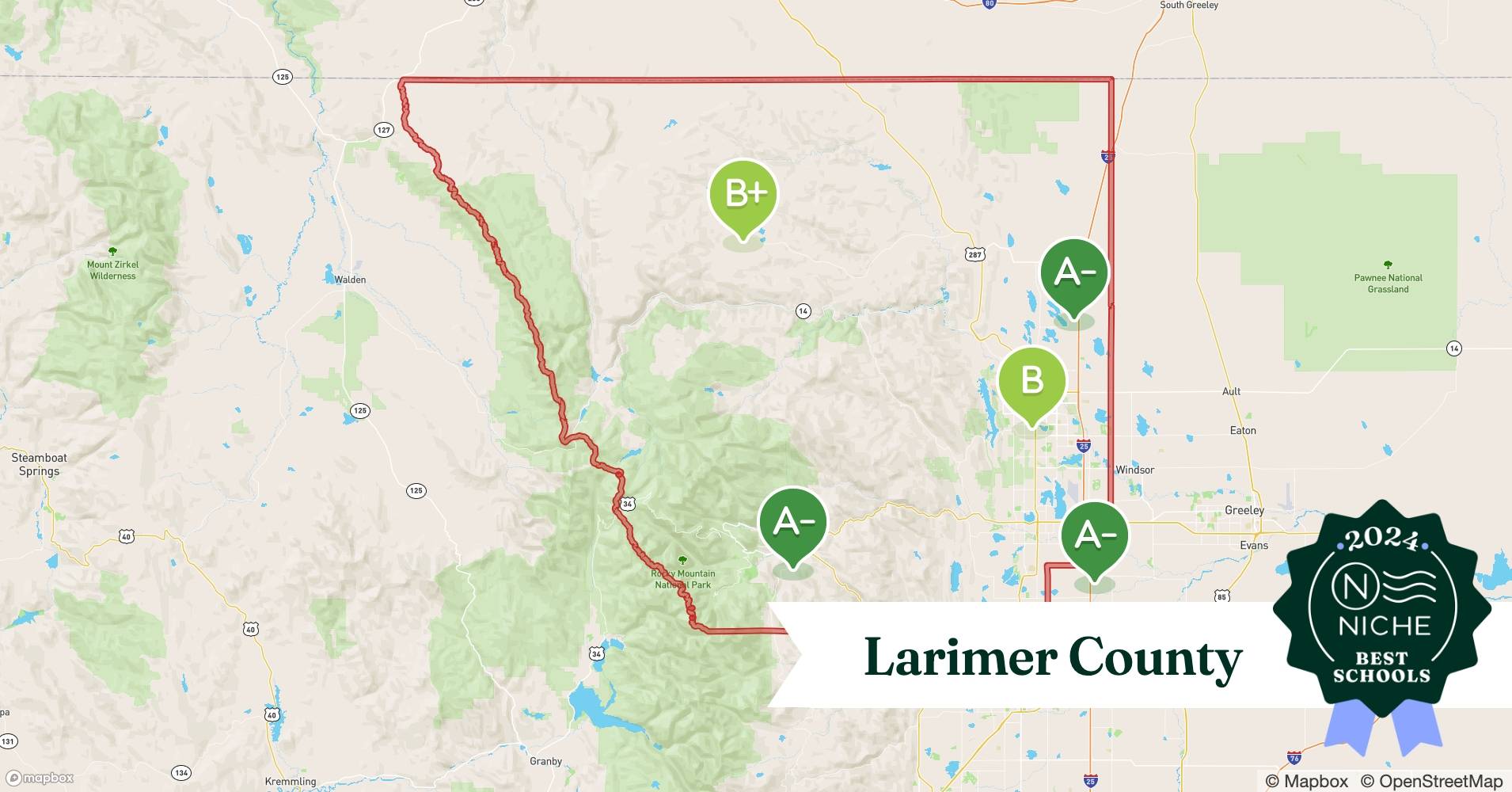 Larimer Co Colorado Zip Code Map