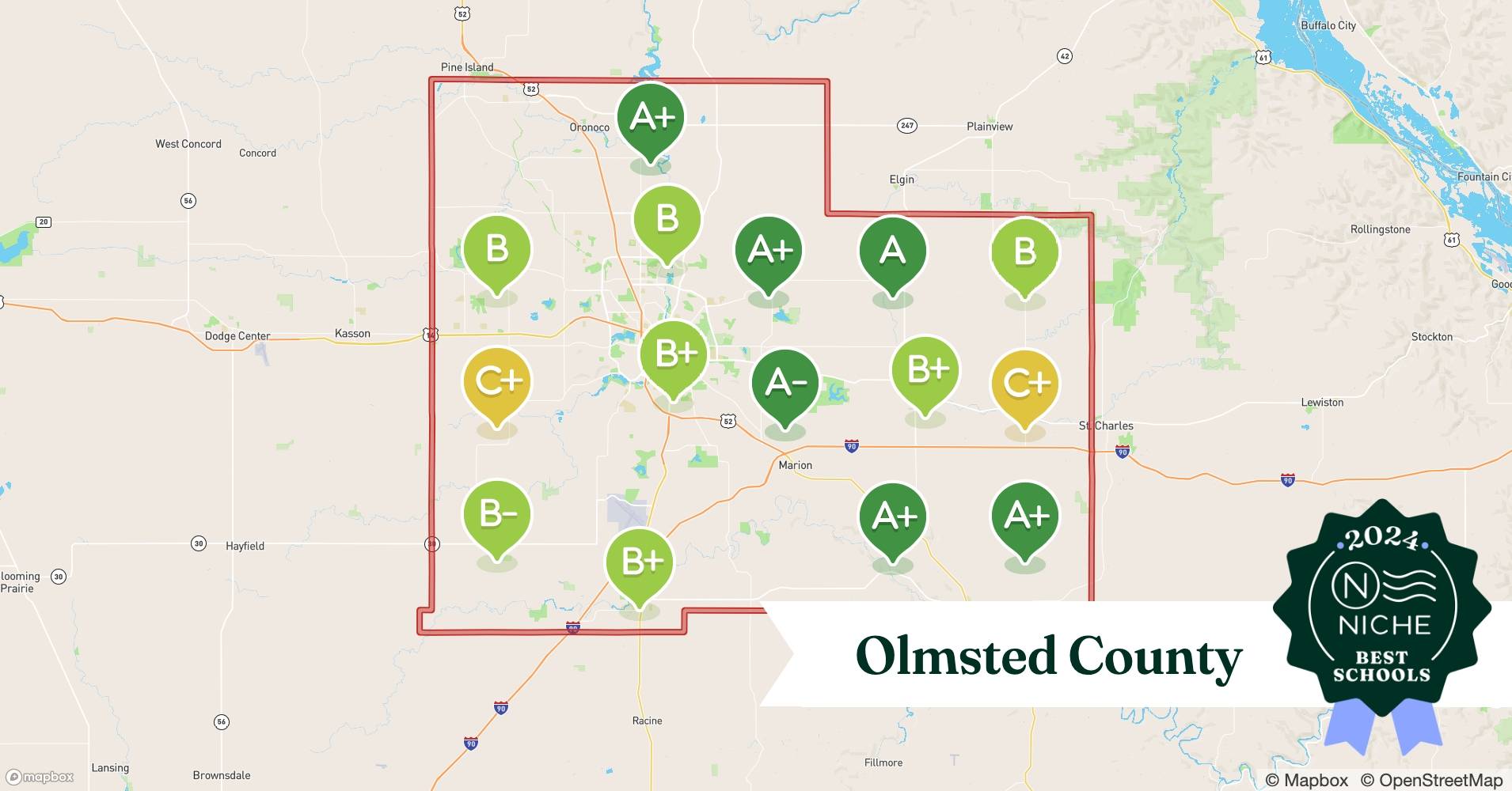 2024 Largest Schools in Olmsted County, MN Niche