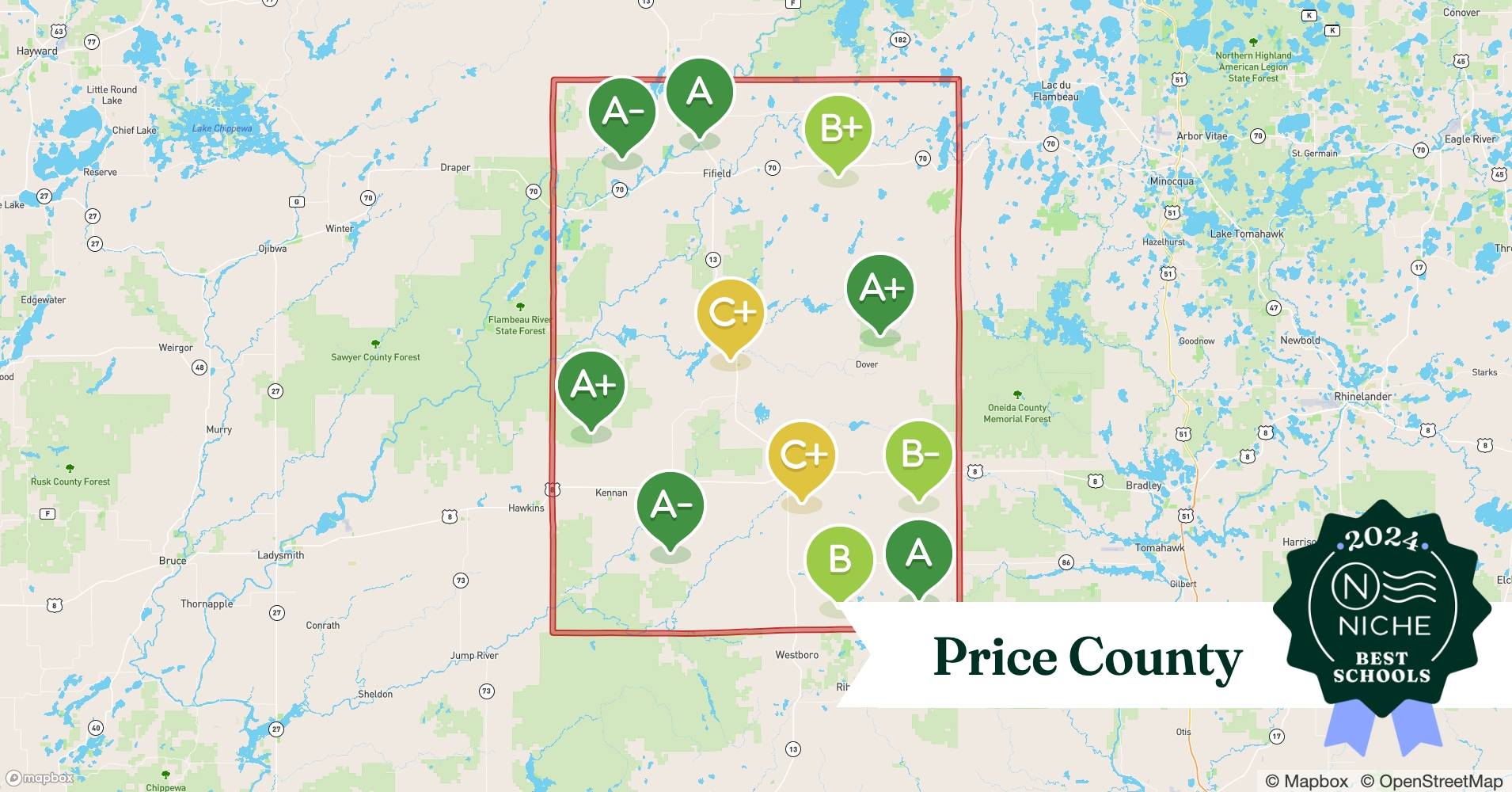 School Districts in Price County, WI Niche