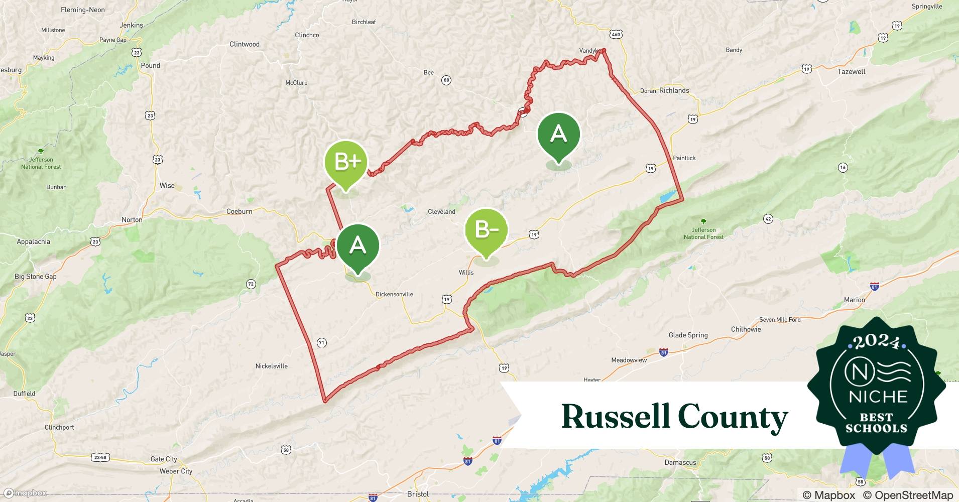 School Districts in Russell County, VA Niche